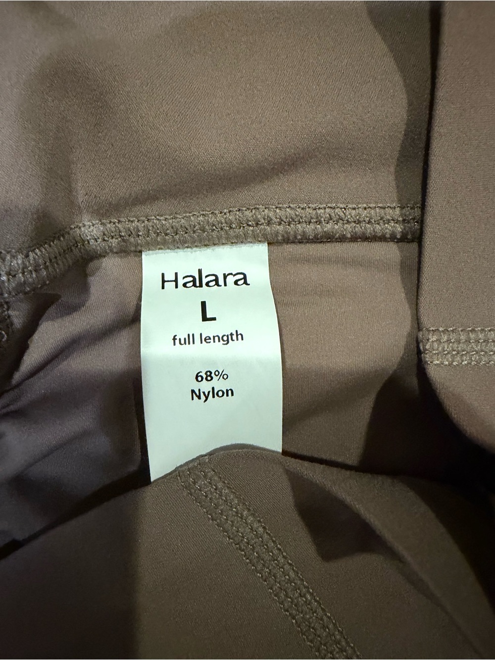Halara Women's Brown High Rise Ankle Yoga Leggings Stretch Size L - Picture 2 of 3